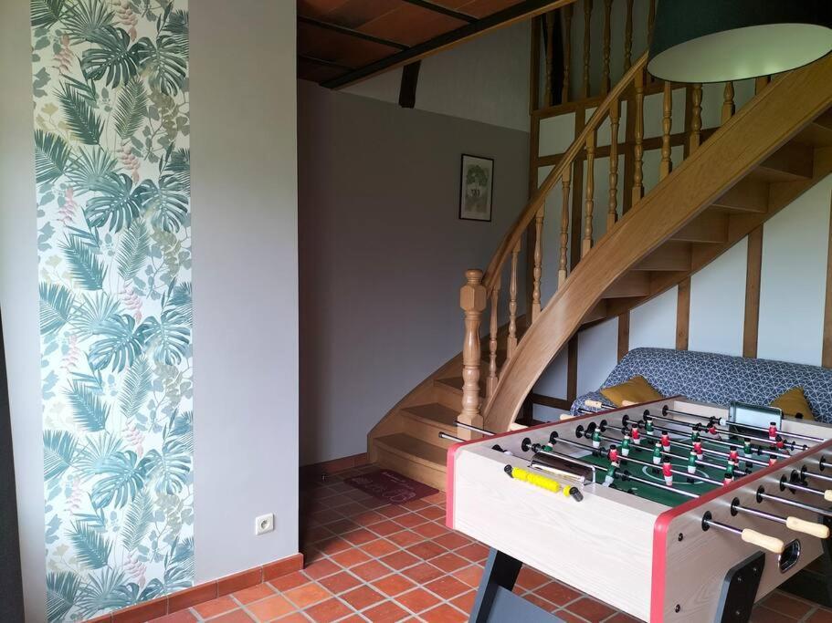 Gite La Dame Au Lit Gite A La Ferme Momignies Bagian luar foto